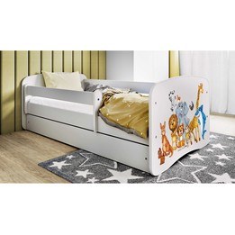 Barnsäng - Babydreams Vit - Djur 140x70 Cm