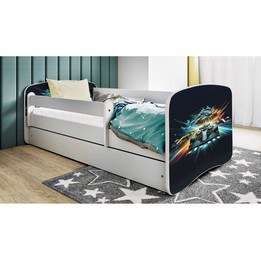Barnsäng - Babydreams Vit - Race 160x80 Cm