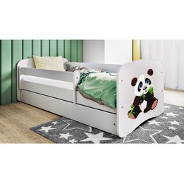 Barnsäng - Babydreams Vit - Panda 2 160x80 Cm