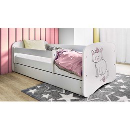 Barnsäng - Babydreams Vit - Katt 180x80 Cm