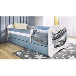 Barnsäng - Babydreams Blå - Sportbil 140x70 Cm