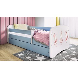 Barnsäng - Babydreams Blå - Kaniner 140x70 Cm