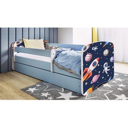 Barnsäng - Babydreams Blå - Cosmos 140x70 Cm