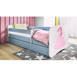 Barnsäng - Babydreams Blå - Prinsessa 140x70 Cm