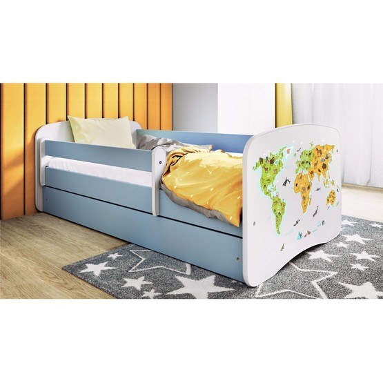 Barnsäng - Babydreams Blå - Karta 140x70 Cm