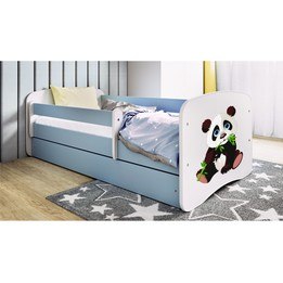 Barnsäng - Babydreams Blå - Panda 2 140x70 Cm