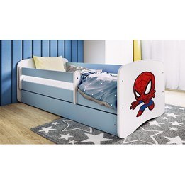 Barnsäng - Babydreams Blå - Spindelmannen 160x80 Cm