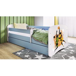 Barnsäng - Babydreams Blå - Basketboll 180x80 Cm