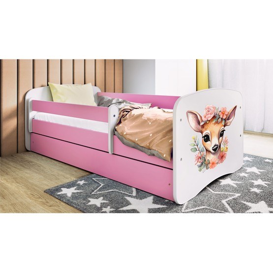 Barnsäng - Babydreams Rosa - Bambi 140x70 Cm