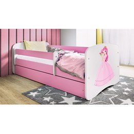 Barnsäng - Babydreams Rosa - Prinsessa 140x70 Cm