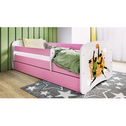 Barnsäng - Babydreams Rosa - Basketboll 140x70 Cm