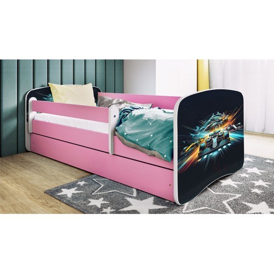 Barnsäng - Babydreams Rosa - Race 140x70 Cm