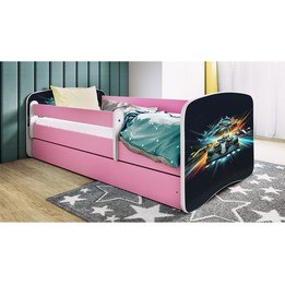 Barnsäng - Babydreams Rosa - Race 160x80 Cm
