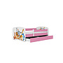 Barnsäng - Babydreams Rosa - Djur 160x80 Cm