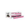 Barnsäng - Babydreams Rosa - Panda 2 180x80 Cm