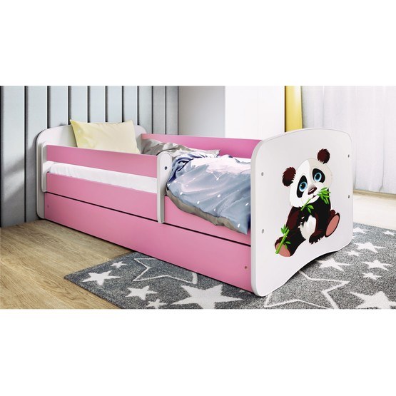 Barnsäng - Babydreams Rosa - Panda 2 180x80 Cm