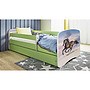Barnsäng - Babydreams Grön - Galloperande Hästar 140x70 Cm