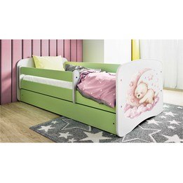 Barnsäng - Babydreams Grön - Drömm 140x70 Cm