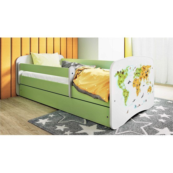 Barnsäng - Babydreams Grön - Karta 160x80 Cm