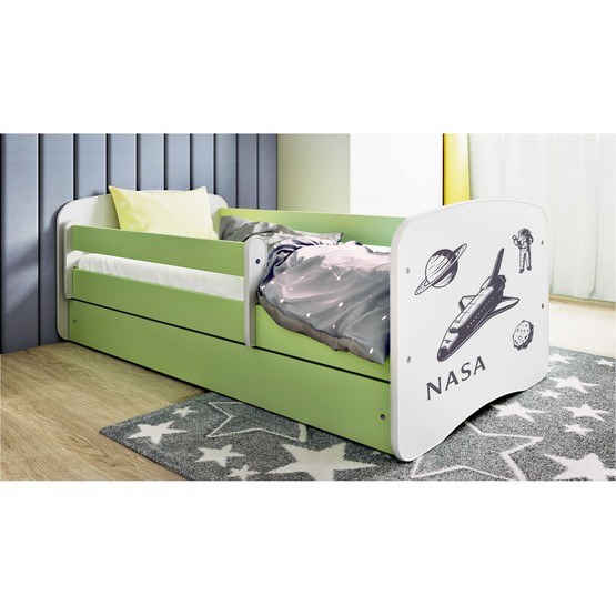 Barnsäng - Babydreams Grön - Nasa 160x80 Cm