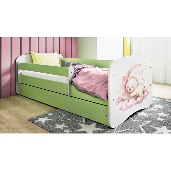 Barnsäng - Babydreams Grön - Drömm 160x80 Cm