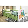 Barnsäng - Babydreams Grön - Små Dinosaurier 180x80 Cm