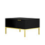Austin - Tv Bord 80 - Svart Och Guld