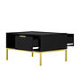 Austin - Tv Bord 80 - Svart Och Guld