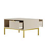 Austin - Tv Bord 100 - Cashmere Och Guld