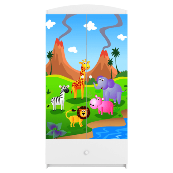 Kocot Kids Garderob Babydreams Vit - Safari