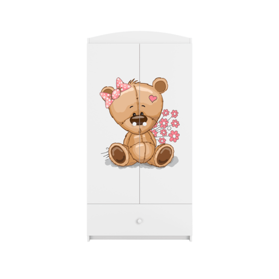Kocot Kids Garderob Babydreams Vit - Bear With Flowers