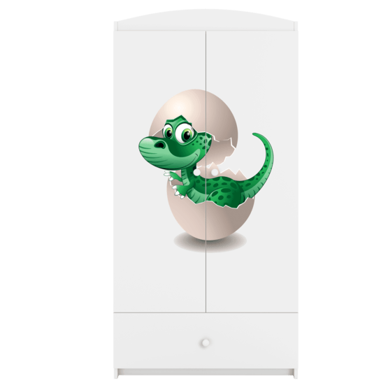 Kocot Kids Garderob Babydreams Vit - Dinosaur