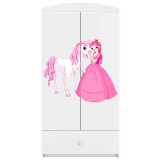 Kocot Kids Garderob Babydreams Vit - Princess And Horse