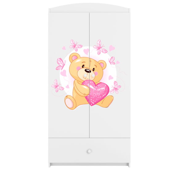 Kocot Kids Garderob Babydreams Vit - Bear With Butterflies