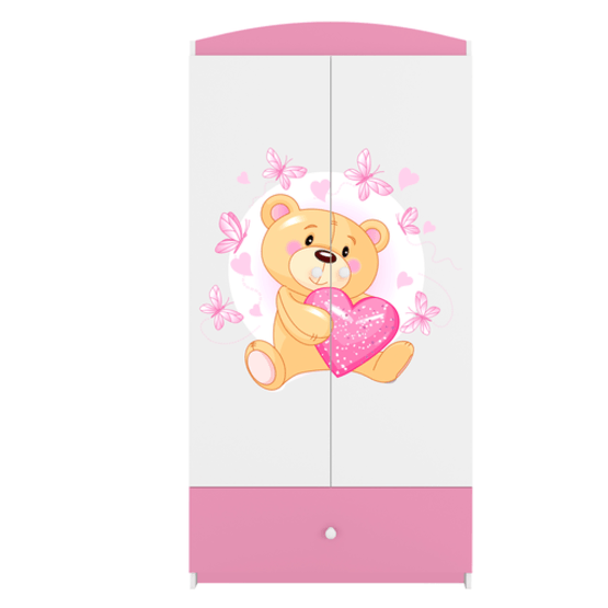 Kocot Kids Garderob Babydreams Rosa - Bear With Butterflies