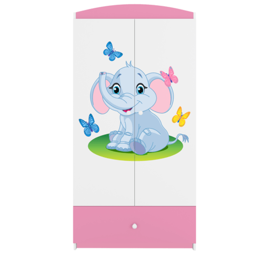 Kocot Kids Garderob Babydreams Rosa - Elephant