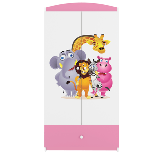 Kocot Kids Garderob Babydreams Rosa - Zoo