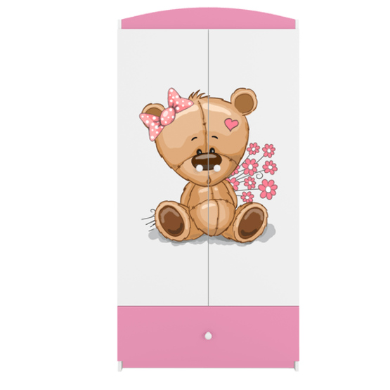 Kocot Kids Garderob Babydreams Rosa - Bear With Flowers