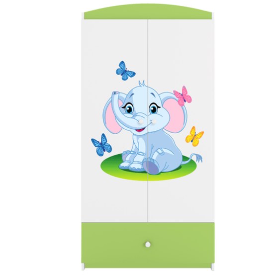 Kocot Kids Garderob Babydreams Grön - Elephant