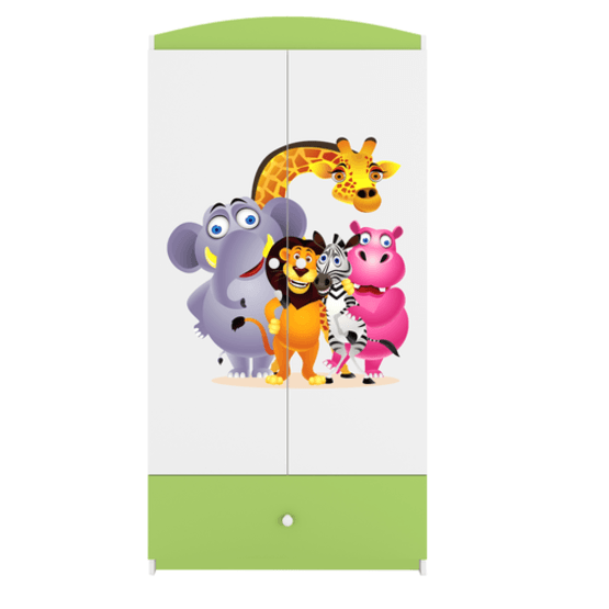Kocot Kids Garderob Babydreams Grön - Zoo