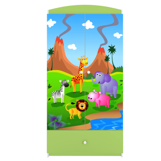Kocot Kids Garderob Babydreams Grön - Safari