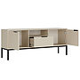 Austin - Tv Bänk 135 cm - Cashmere Och Svart