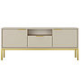 Austin - Tv Bänk 135 cm - Cashmere Och Guld