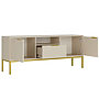 Austin - Tv Bänk 135 cm - Cashmere Och Guld