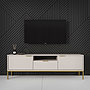 Austin - Tv Bänk 135 cm - Cashmere Och Guld