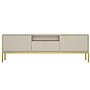 Austin - Tv Bänk 175 cm - Cashmere Och Guld