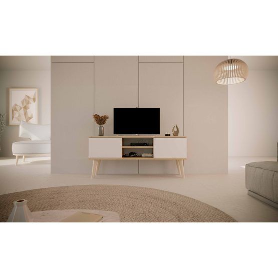 Kocot Kids Toronto - Tv Bänk 120 Cm Ek Och Vit