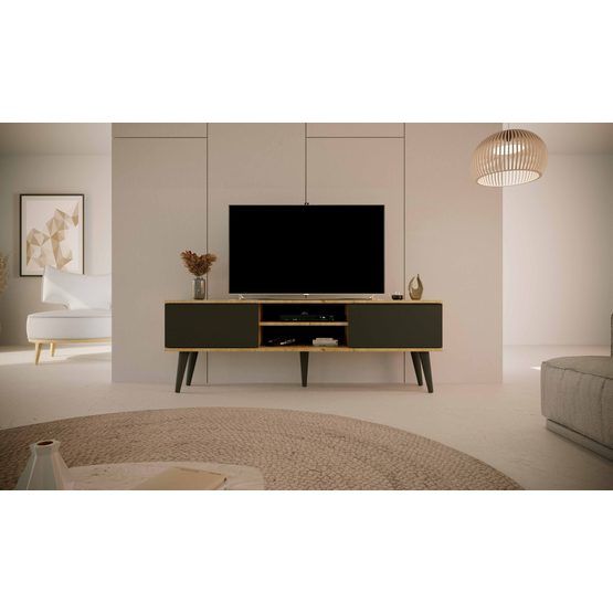 Kocot Kids Toronto - Tv Bänk 160 Cm Ek Och Svart