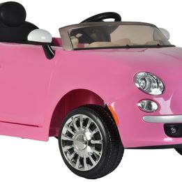 Elbil - Fiat 500CC Pink Battery Opperated 651R