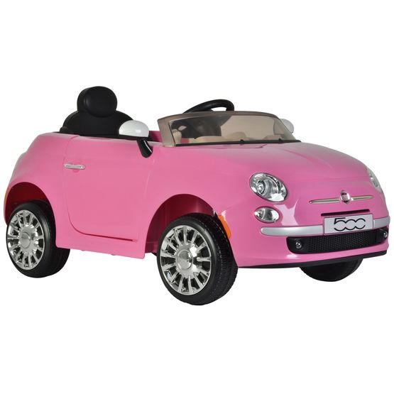 Elbil - Fiat 500CC Pink Battery Opperated 651R